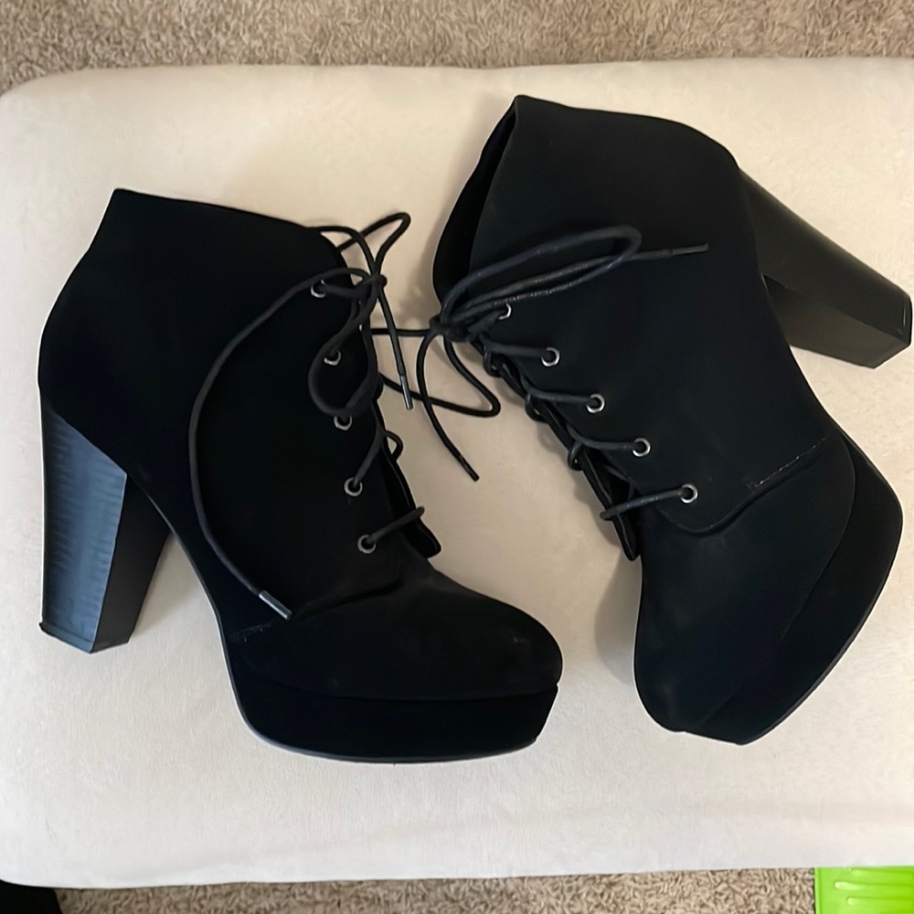 Black ankle boots